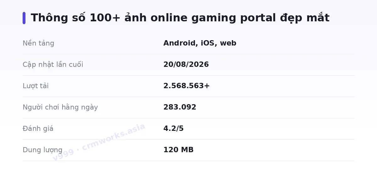 Bảng thông số v999