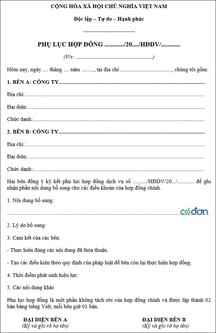 100+ mẫu annex contract đẹp nhất · ảnh 1