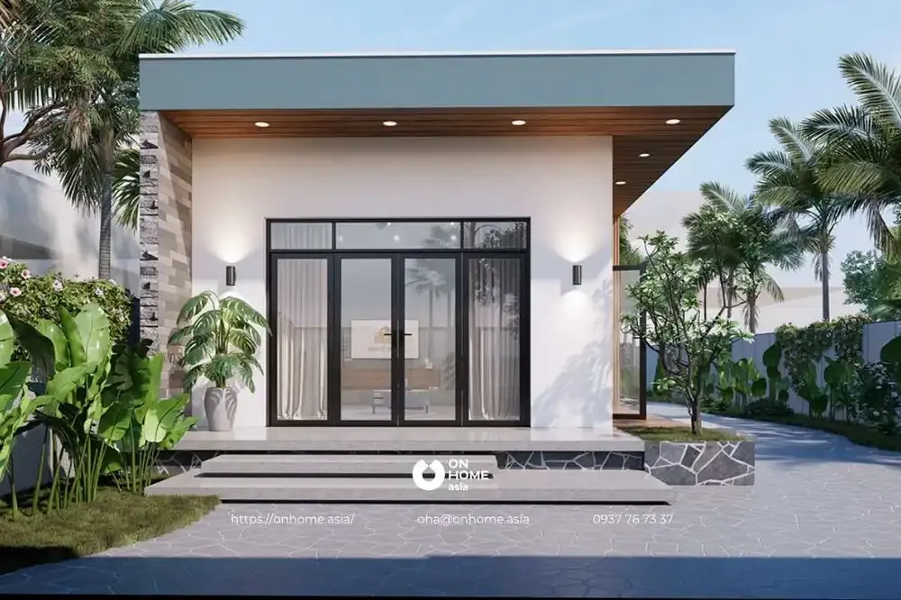 45+ mẫu nhà cấp 4 hiện đại đẹp cho đất ngoại ô · ảnh 1