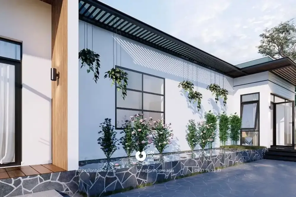 45+ mẫu nhà cấp 4 hiện đại đẹp cho đất ngoại ô · ảnh 3