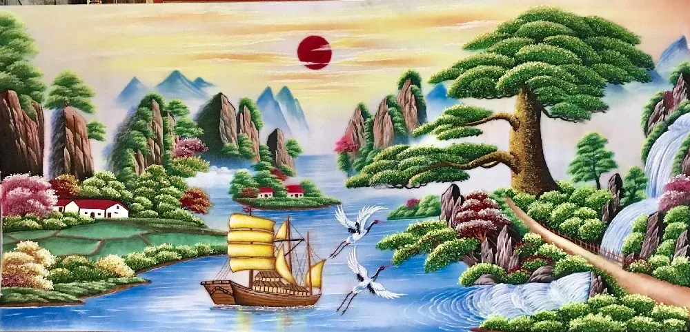 99+ mẫu tranh thuận buồm xuôi gió phong thủy đẹp mãn nhãn · ảnh 2