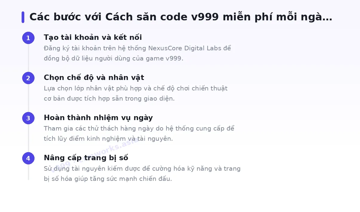 Các bước bắt đầu với v999