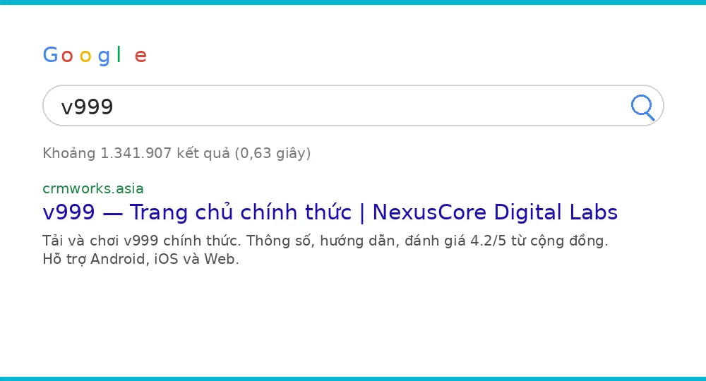 Cách tìm v999 trên Google