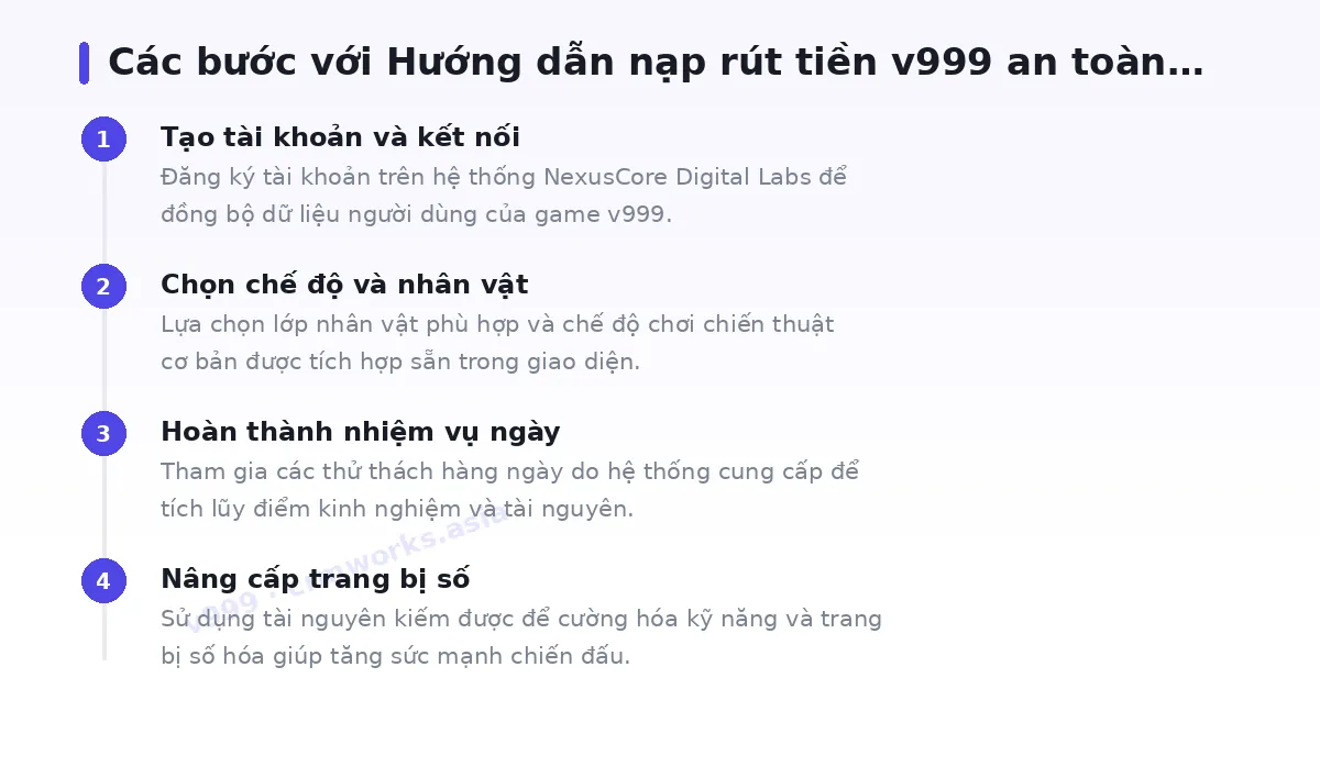 Các bước bắt đầu với v999